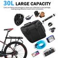 West Biking YP0707238 Borsa da bicicletta impermeabile 30L per ruota posteriore - Nero