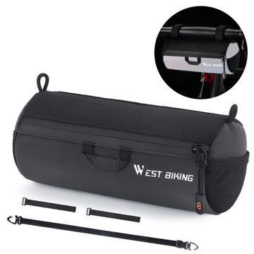 West Biking YP0707361 Borsa riflettente da manubrio per bicicletta con tracolla - 1l