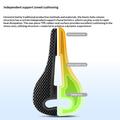 Sella da bicicletta West Biking YP08012653D con struttura a nido d\'ape