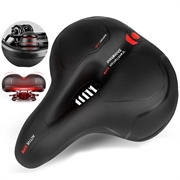 Sella ergonomica per bicicletta Active Reflective con sfera di sospensione - Rosso / Nero