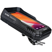 Borsa impermeabile per telefono da bici Wild Man FK1 con supporto girevole a 360° in alluminio - 4.7-6.7" - Nero