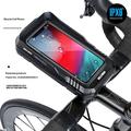 Borsa impermeabile per telefono da bici Wild Man FK1 con supporto girevole a 360° in alluminio - 4.7-6.7" - Nero
