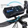 Borsa impermeabile per telefono da bici Wild Man FK1 con supporto girevole a 360° in alluminio - 4.7-6.7" - Nero