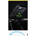 Borsa impermeabile per telefono da bici Wild Man FK1 con supporto girevole a 360° in alluminio - 4.7-6.7" - Nero
