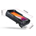 Borsa impermeabile per telefono da bici Wild Man FK1 con supporto girevole a 360° in alluminio - 4.7-6.7" - Nero