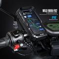 Custodia con supporto per telefono da bicicletta Wild Man FK2 con supporto in alluminio ruotabile a 360° - 0.6l - Nero