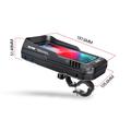 Custodia con supporto per telefono da bicicletta Wild Man FK2 con supporto in alluminio ruotabile a 360° - 0.6l - Nero