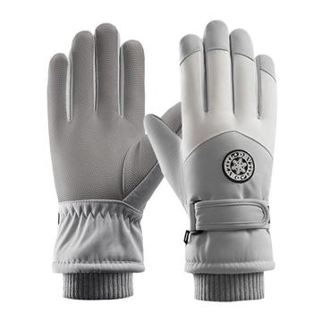 Guanti antivento invernali touch screen - Donna - Grigio / Bianco