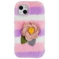 Custodia in TPU 3D Plush Inverno peloso per iPhone 14 Plus