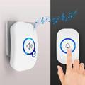 Campanello wireless con portata di 280m, 32 suonerie e 4 livelli di volume - Bianco