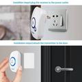 Campanello wireless con portata di 280m, 32 suonerie e 4 livelli di volume - Bianco