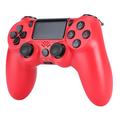 Controller di gioco wireless con funzione di vibrazione per PS4 - Rosso