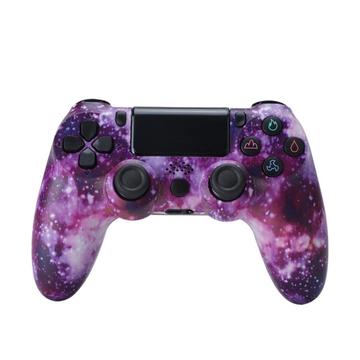 Controller di gioco wireless Gamepad per PS4 Joystick di gioco con altoparlante e jack per cuffie stereo - Cielo stellato viola