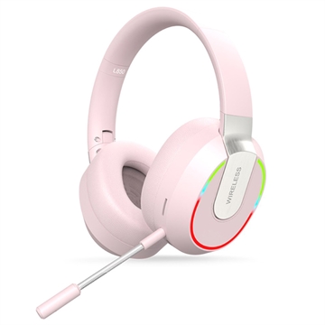 Cuffie da Gioco Wireless L850 con Luce RGB - Rosa