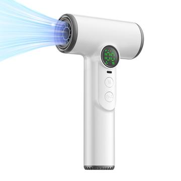 Asciugacapelli senza fili con 100 velocità freddo/caldo e display intelligente - Bianco