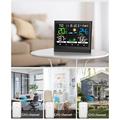 Stazione meteorologica wireless con schermo tattile a colori e sveglia - Nero