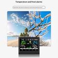 Stazione meteorologica wireless con schermo tattile a colori e sveglia - Nero