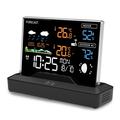 Stazione meteorologica wireless con display LCD - Per interni/esterni - Nera