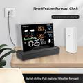 Stazione meteorologica wireless con display LCD - Per interni/esterni - Nera