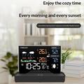 Stazione meteorologica wireless con display LCD - Per interni/esterni - Nera