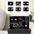 Stazione meteorologica wireless con display LCD - Per interni/esterni - Nera