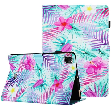 Custodia Folio serie Wonder per iPad Pro 11 (2024) - Foglie e fiori
