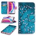 Custodia a Portafoglio Wonder Series per Huawei P20 Lite - Fiori Bianchi