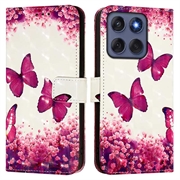 Custodia a Portafoglio Wonder Series per Motorola Edge 60/60 Fusion - Farfalle