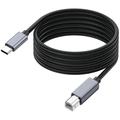 Cavo stampante intrecciato da USB-C a USB-B - 1.8m