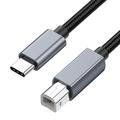 Cavo stampante intrecciato da USB-C a USB-B - 1.8m