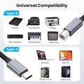 Cavo stampante intrecciato da USB-C a USB-B - 1.8m