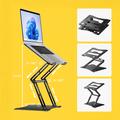 Supporto regolabile per laptop Wozinsky con supporto per cellulare - fino a 52cm - Nero