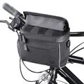 Borsa da manubrio per bicicletta Wozinsky con supporto regolabile per telefono - 4l - Nero