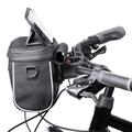 Borsa da manubrio per bicicletta Wozinsky con supporto regolabile per telefono - 4l - Nero