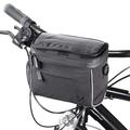 Borsa da manubrio per bicicletta Wozinsky con supporto regolabile per telefono - 4l - Nero
