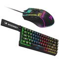 Set da gioco RGB Wozinsky - Tastiera meccanica e mouse con cavo - Nero