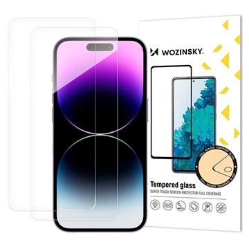 Proteggi Schermo in Vetro Temperato Wozinsky Super Tough per iPhone 17 Pro - 2 Pezzi.