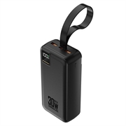 Power bank Wozinsky W8 30W da 30000mAh con tripla porta - Nero