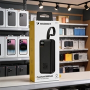 Power bank Wozinsky W8 30W da 30000mAh con tripla porta - Nero