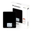Bilancia da cucina intelligente Wozinsky WIK-10 con app Bluetooth, analisi nutrizionale - Nero