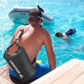Borsa impermeabile Wozinsky WWK-20 per kayak, SUP e attività all\'aria aperta - 20l - Nero