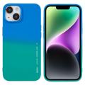 Custodia in TPU X-Level Rainbow per iPhone 14 Plus - Verde / Blu