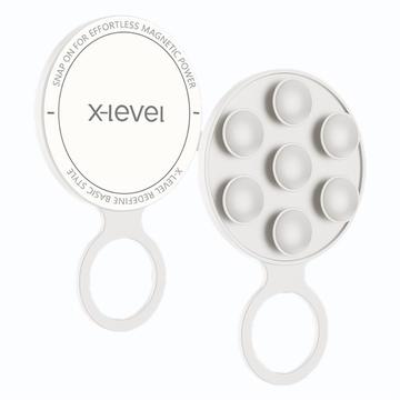 X-Level MagSafe Supporto per telefono a ventosa in silicone - Bianco