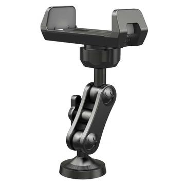 X037 Supporto per telefono a 360° con base magnetica - Supporto per palestra e officina - Nero