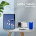 Proiettore portatile X1AR con Android 14 - 720p, supporto 4K, Wi-Fi 6, Bluetooth 5.4 - Bianco