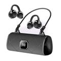 Auricolari wireless X22 con clip e elegante custodia di ricarica - Nero