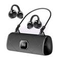 Auricolari wireless X22 con clip e elegante custodia di ricarica - Nero