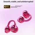 Auricolari wireless X22 con clip e elegante custodia di ricarica - Magenta brillante