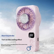 Ventilatore portatile tascabile X28 - Rosa / Viola