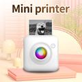Stampante termica tascabile X3 Mini con Bluetooth e luce RGB - Bianca